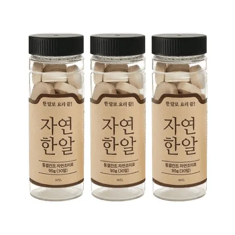 자연한알 오리지날 한알로 요리끝, 90g, 3개