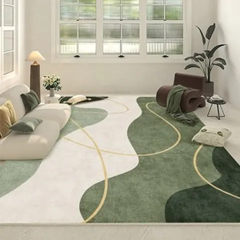 카페트러그 러그카페트 모던 심플 호텔 홈스테이 장식 카펫 홈 침실 침대 옆 넓은 영역 러그 럭셔리 서재 클로크룸 푹신하고