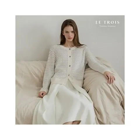 [LE TROIS]25SS 르투아 루렉스 트위드 니트3종 468051