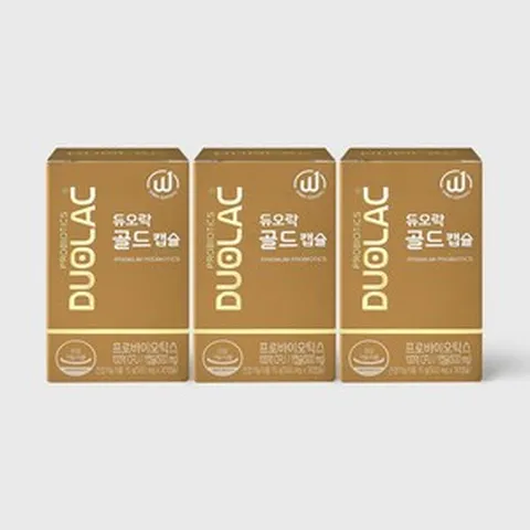 듀오락 골드캡슐 (30일분) 3개+10일 증정+위청장쾌 3일 증정 특허 유산균 프로바이오틱스, 3개, 30정