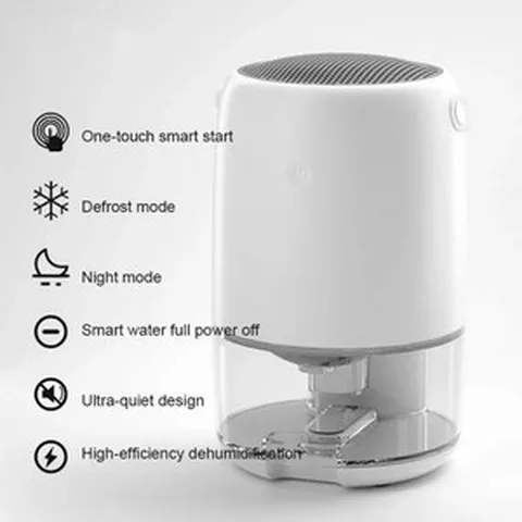 샤오미 Youpin 가정용 소형 공기 건조기 휴대용 제습기 대용량 실내 습기 건조기 침실 공기 정화, 1) WHITE - AU