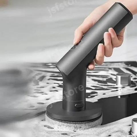 HOTO 욕실 화장실 청소기 전동 회전 무선 6노즐 2.5Nm, 전기 청소 브러시