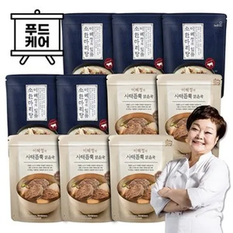 [KT알파쇼핑]빅마마 이혜정의 일품 소한마리탕 750g 5팩 + 사태듬뿍 800g 5팩, ..이혜정의일품소한마리탕750g5개+우거지탕750g5개