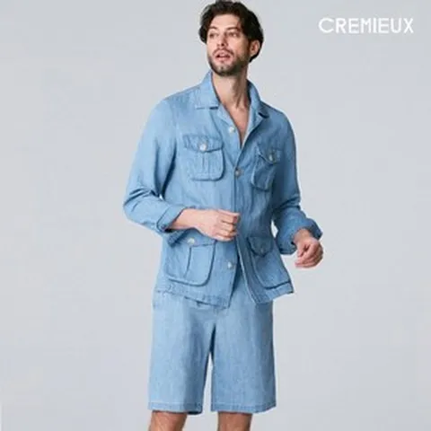 다니엘크레뮤 최초가79 000다니엘크레뮤 22SS 린넨 데님 숏 팬츠 2 colors 1175480