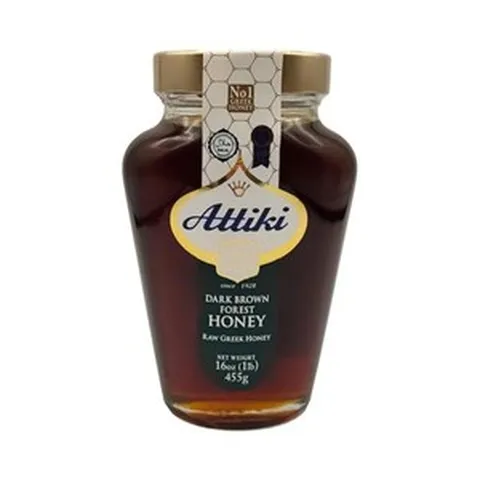 아티키 전나무 감로꿀 다크 브라운 그릭허니 자연산 꿀 455g 그리스
