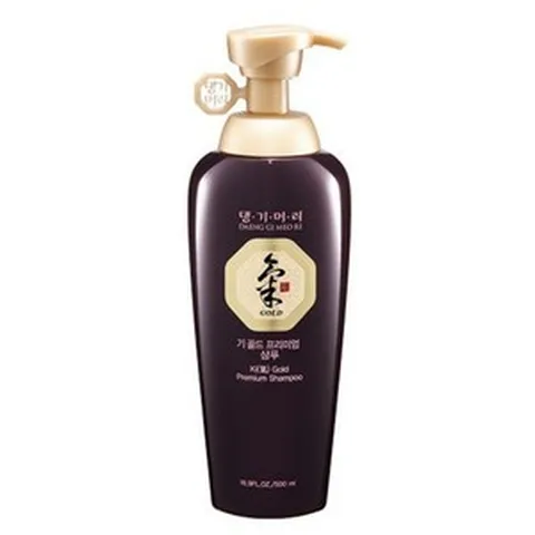 댕기머리 기골드 프리미엄 샴푸 발모 촉진 건조하고 거친 모발에 효과적인 수분 공급 인공색소 없음 16.9 Fl Oz, 1개