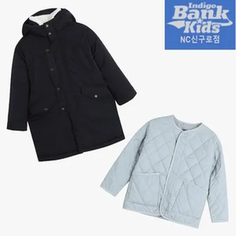 [인디고뱅크키즈 ]60 %세일~~ / 롱패닝 점퍼 안에 누빔 점퍼가 하나 더 / 따로 입어도 굿! 같이 착용해도 굿! / 디터처블 롱 야상 IKJP22T03_NC신구로점