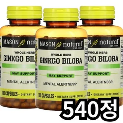 메종네츄럴 징코 빌로바, 3개, 180정