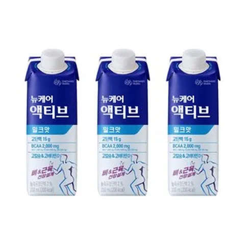 대상 뉴케어 액티브 밀크맛 200mL 72팩/mj, 72개