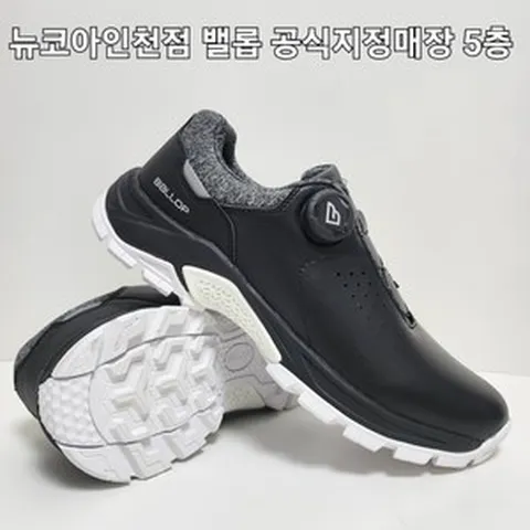 밸롭 <인천점특가> 스포츠 골프화 Ver.1 블랙 발볼넓은 3중구조 쿠션 BA07010179BK (장갑사이즈는 배송메모에 꼭 남겨주세요) 로켓출고 뉴코아인천점