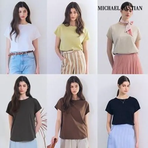마이클바스티안 25SS 오가닉 실켓 돌먼 티셔츠 6종 여성