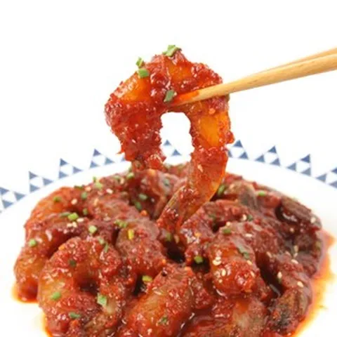 깐 새우장(냉장) 당일제조 간장/양념 350g(10미내외), 양념새우장, 1개, 350g