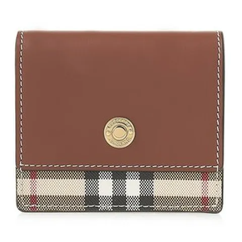 [라벨루쏘] [버버리] 빈티지 체크 레더 스몰 반지갑 8062286 LS BIFOLD WALLET CLF A1313