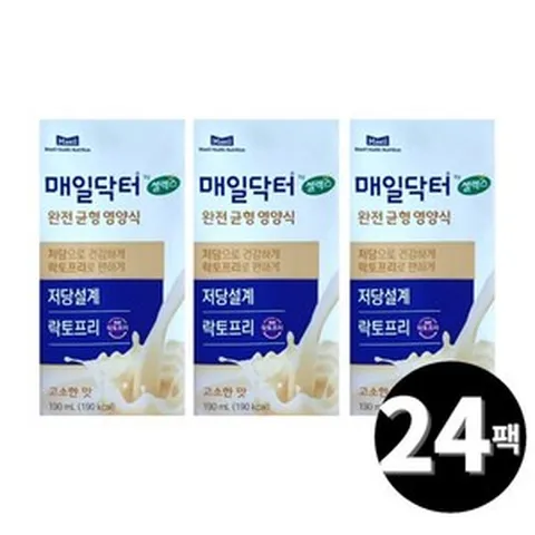 매일닥터 셀렉스 락토프리 190ml 총 24팩 435400, 매일닥터 셀렉스 락토프리 190ml 총 24팩 4354, 24개, 0.19l