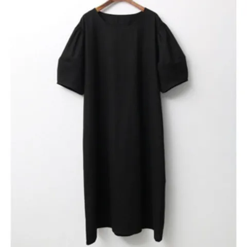 NewCare 여성 여름 롱원피스 벌룬원피스 린넨 롱원피스