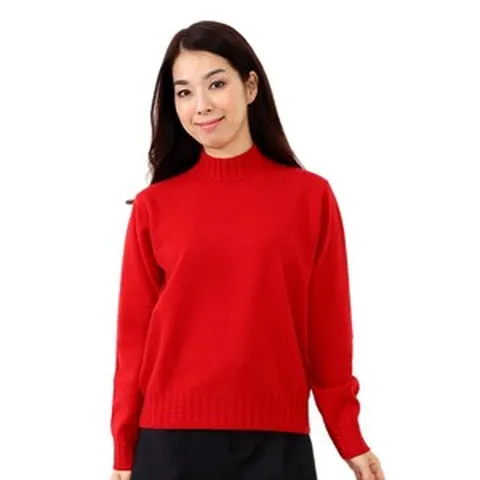 고비캐시미어 여성 하이넥 가디건 100% 품질확인 심플디자인