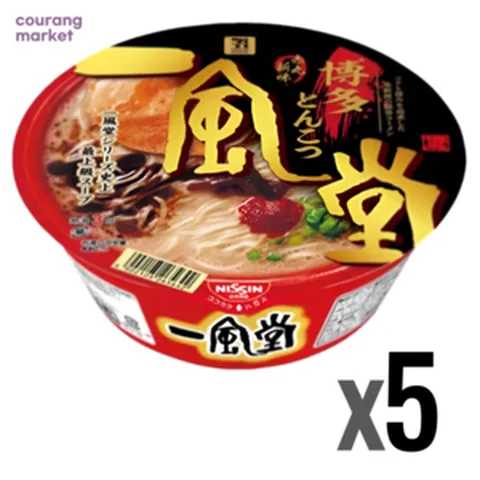 일본 닛신 잇푸도 아카마루 세븐일레븐 컵라면, 5개