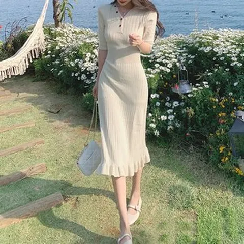 대박난박양 슬림 니트 썸머 원피스