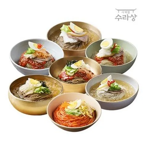 [KT알파쇼핑][사계절 수라상] 함흥냉면/메밀냉면 10인분 골라담기 (물 비빔), 01. 메밀혼합(메밀면10팩+냉면육수5팩+비빔장5팩)