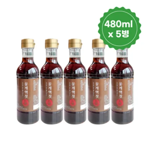[미자언니네] 꽃게액젓 이영자 파김치 만능소스, 5개, 480ml
