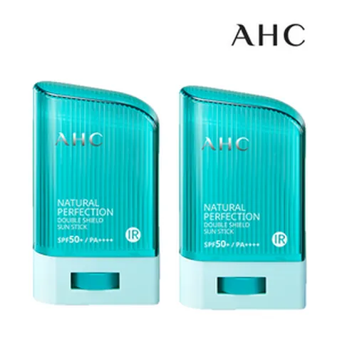 1+1 AHC 내추럴 퍼펙션 더블쉴드 선스틱 SPF50+/PA++++ 22g 2개, 상세 설명 참조
