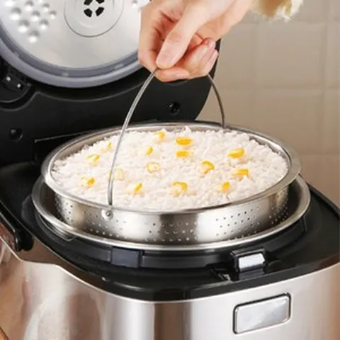 받침대형 스텐 저당밥솥 찜통 16.5cm 다이어트 혈당감소 당뇨 저혈당 자취 2~3인용 건강밥솥 P837