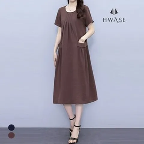 신세계라이브쇼핑(온라인) 화세 (77까지)A핏핀턱원피스_HB4MOP037C