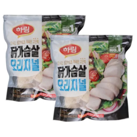 하림 닭가슴살 오리지널 1KG * 2봉 / 다이어터 / 대용량 / 아이스박스 꼼꼼포장 / 트레이더스 추천템, 2개