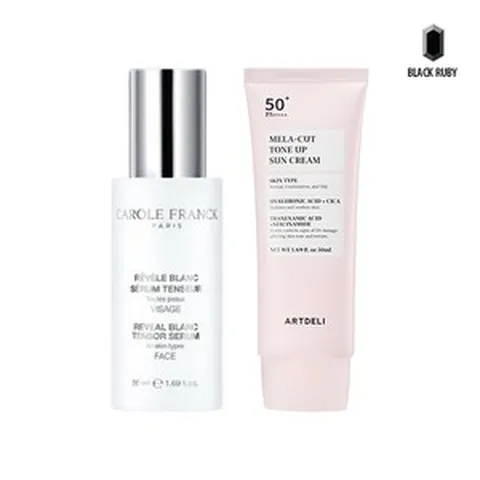 기타 (뷰티) 캐롤프랑크 레빌 플랑 텐서 세럼 50ml + 아트델리 멜라컷 선크림 50ml, 단품, 단품