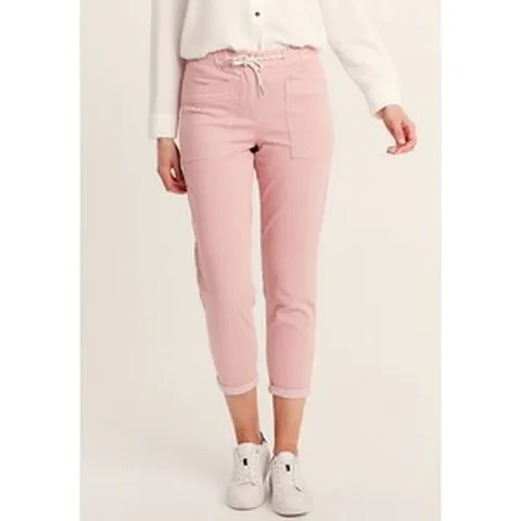 [BTY21A01T-J11] Breal FLOCKIGE MIT DRAWSTRING - 패브릭 바지 로즈 텔