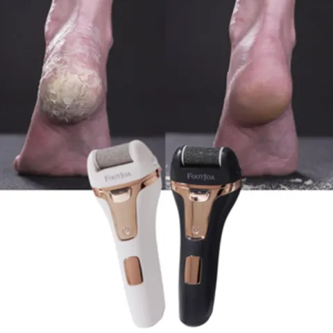 [애드크로스]풋케어 관리기기 전동 발각질 제거기 손 발 굳은살 제거 보들 보들 애기발 충전형 방수, 블랙