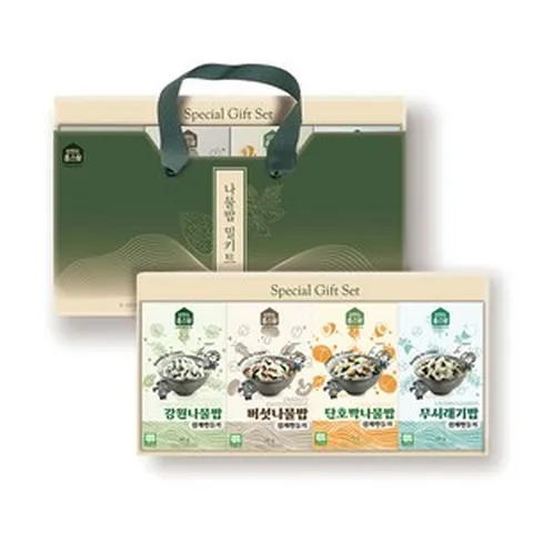 강원도 별비밥 청정지역 건강 자연밥상 스페셜세트 나물밥쉽게만들기 시리즈 4종, 46g, 1개