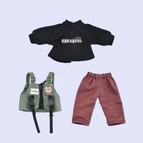 10cm 20cm ob11 오비츠옷 작은 늑대 작은 여우 캠핑 의류, 리틀팍스 3시