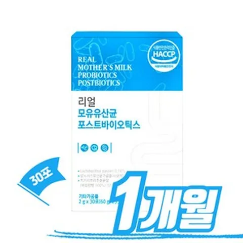 4세대 리얼 모유 유래 유산균 포스트바이오틱스 비엔알 장건강 17종 가족유산균 증정, 30캡슐, 1개