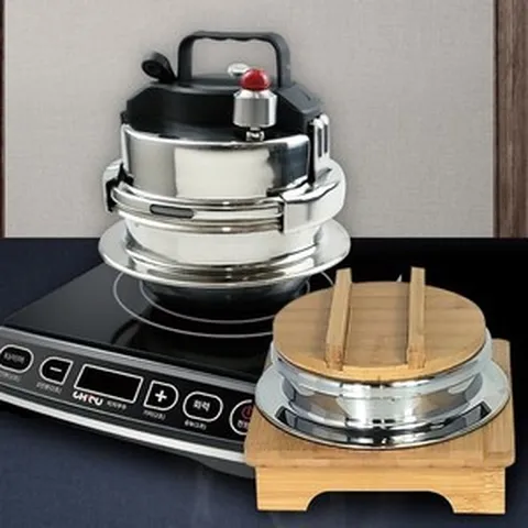 홈쇼핑 1인용압력밥솥 5분누룽지가마솥 인덕션가마솥, 4인용 일반 압력솥(나무세트)