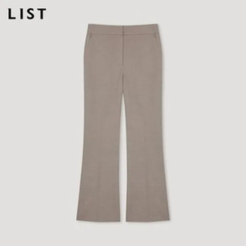 [리스트(LIST)] 미니멀 세미 부츠컷 팬츠_TWWSLN80010_DB