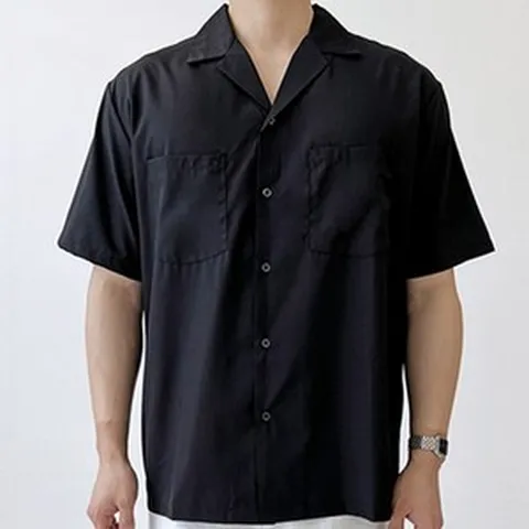 셔츠 반팔 남방 여름 남자 남성 기본 베이직 데일리 캐주얼 휴양지 여행