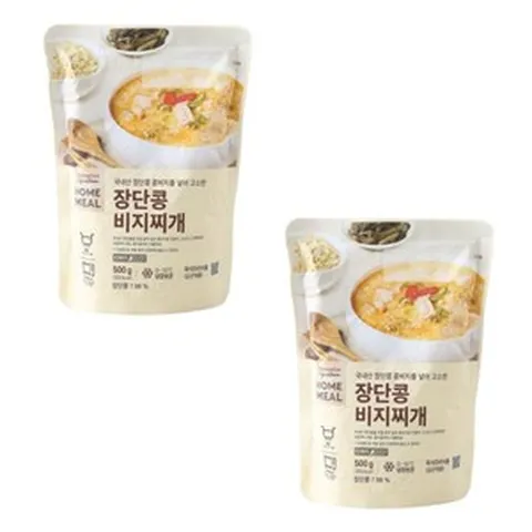 홈밀 콩비지를 넣어 고소한 장단콩 비지찌개, 500g, 2개