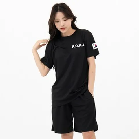 ROKA 로카 기능성 트레이닝 반팔 상하의세트 쿨웨어 운동복 등산 헬스 쿨티