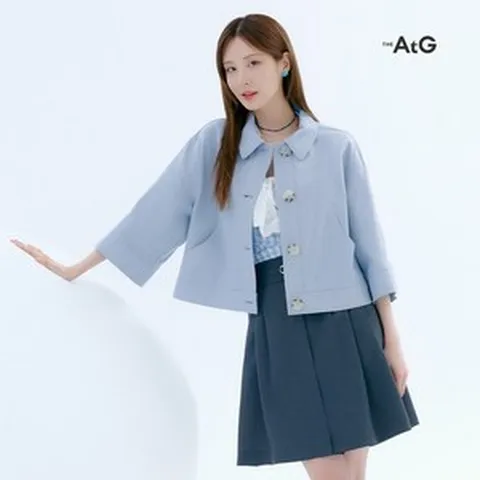 더엣지 The AtG 24SS 린넨혼방 크롭 자켓