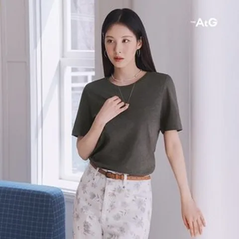 더엣지 25SS 뉴트럴에디션 모달 슬럽 티블라우스 6종