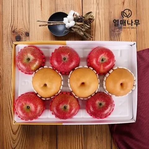 글로벌푸드 [9월12일 오전9시까지 주문시 명절전배송][과일愛][열매나무]행복담은세트 3호 (사과6과+배3과 - 3.5kg)