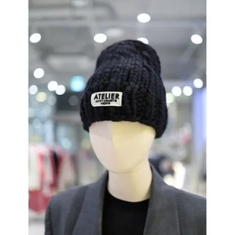 [럭키슈에뜨] 엠블럼 포인트 울 니트 비니 LXRAW23830 백화점 아울렛 (4231846)