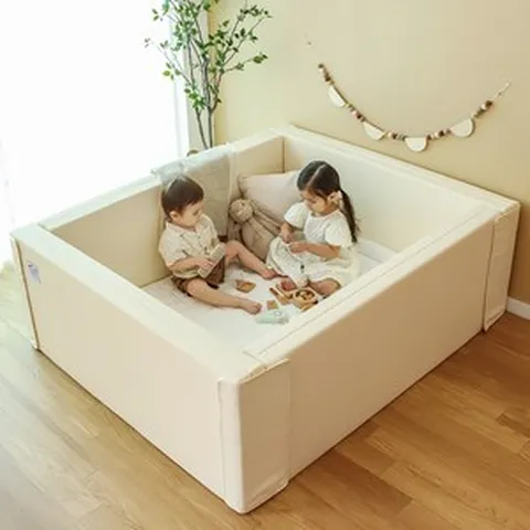 꼬망세 아기 범퍼침대, 크림그레이