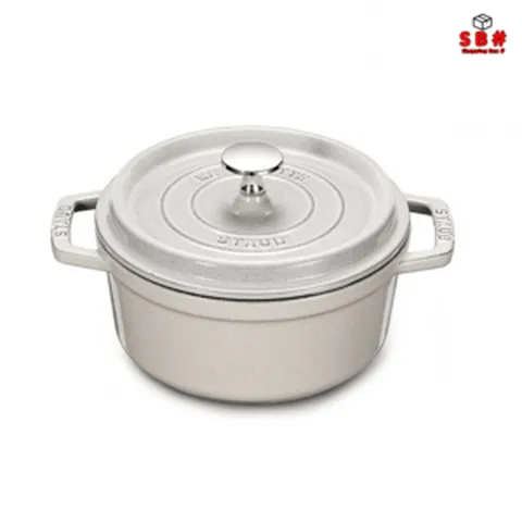 STAUB 스타우브 원형 꼬꼬떼 화이트 트러플 20cm, 원형 꼬꼬떼 화이트트러플 20cm