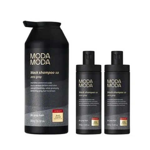 모다모다 3세대 제로그레이 블랙샴푸 10 세트 300g 1개 + 100g 2개, 500g