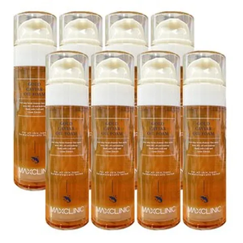 MAXCLINIC 맥스클리닉 골드 캐비어 오일폼 클랜저 110g, 8개
