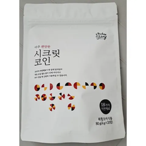 (5팩) 시크릿코인 코인육수 편안한 5팩 / 육수 한알 자연 백년 고체 명장 코인 고체육수, 구수한20알5팩 총100알, 5개, 80g