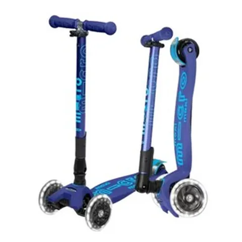 마이크로킥보드 맥시T 폴더블 디럭스 LED 네이비