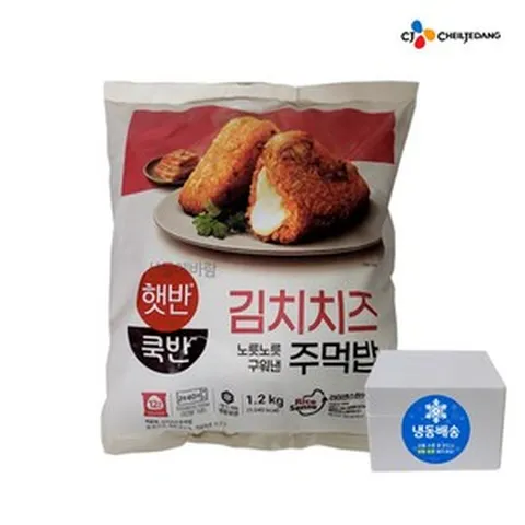 햇반쿡반 김치치즈주먹밥 100g x 12 삼각김밥 구운주먹밥 비비고주먹밥, 1.2kg, 1개